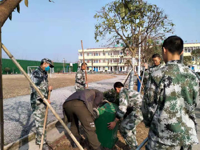 冬日暖陽 師生互動 創建最美校園(圖2)